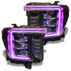 GMC Sierra 3500 Headlight DRL Upgrade Kit - ORACLE Lighting - ColorSHIFT - RGB+W - `20-`21